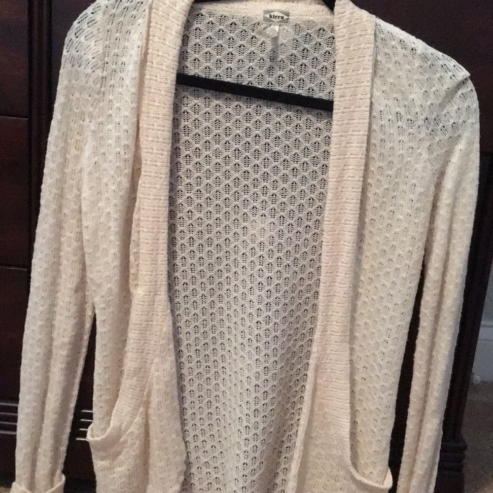 Cream knit cardigan